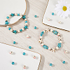 SUNNYCLUE 100Pcs 2 Colors Synthetic Turquoise Enamel Beads Strands G-SC0002-81-4