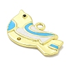 Rack Plating Brass Enamel Pendants KK-L224-060G-02-2