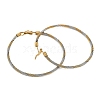 Ion Plating(IP) 304 Stainless Steel Ring Hoop Earrings for Women EJEW-M023-08C-2