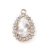 Alloy Rhinestone Pendants ALRI-C008-54LG-2