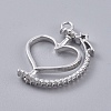 Alloy Open Back Bezel Pendants PALLOY-WH0067-91P-2