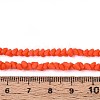 Frosted Opaque Glass Beads Strands GLAA-N017-4mm-14-2