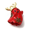 Christmas Theme Alloy Enamel Pendants ENAM-B025-01F-04G-1