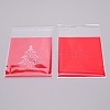 Christmas Theme Rectangle OPP Self-Adhesive Cookie Bags OPP-SZC0001-02G-2