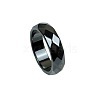 Dyed & Heated Black Agate Finger Rings IK0879-13-1