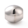 Tarnish Resistant 304 Stainless Steel Magnetic Clasps with Glue-in Ends STAS-Q151-2