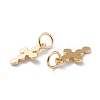 Brass Tiny Cross Charms KK-A149-07G-3