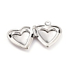 Non-Tarnish 316 Stainless Steel Locket Pendants STAS-L258-004A-P-3