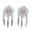 Tibetan Style Alloy Pendants TIBE-Q054-14AS-RS-2