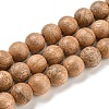 Natural Wood Beads Strands WOOD-F008-05-D-2