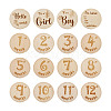 Basswood Milestone Cards WOOD-TA0001-41C-9