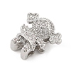 Brass Micro Pave Cubic Zirconia Slide Charms ZIRC-I068-27P-2