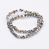 Electroplate Glass Beads Strands EGLA-J145-6mm-HP03-2