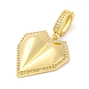 Brass Pendants with Cubic Zirconia KK-D536-05G-2