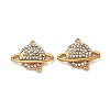 304 Stainless Steel Rhinestone Connector Charms STAS-L318-22G-02-1