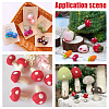 24Pcs 3 Style Craft Pom Pom for DIY Doll Keychain Hair Accessories DIY-FG0004-20-6