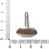 Oval 201 Stainless Steel Swank Cuff Links SA-CBAE2BD-01P-C-3