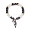 Natural Gemstone Beads Stretch Bracelets for Women BJEW-TA00573-3