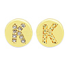 Brass Micro Pave Clear Cubic Zirconia Beads KK-T030-LA843-KX3-3