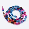 Natural Agate Beads Strands X-G-E469-12G-2