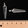 Natural Quartz Crystal Pointed Pendants G-D089-01P-07-3