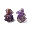 Natural Amethyst Carved Figurines DJEW-L023-D04-1