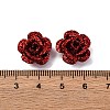 3D Rose Flower Baking Paint Aluminum Beads FIND-L019-01F-3