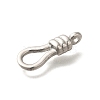 Anti-Tarnish 304 Stainless Steel Eye Clasps for Hook Clasps STAS-I321-72P-2