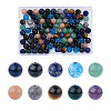 Kissitty 100Pcs 10 Style Natural Gemstone Beads G-KS0001-04-1