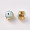 Alloy Enamel European Beads ENAM-WH0047-14I-1