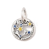 Luminous 925 Sterling Silver Rhinestone Constellation Charms STER-H114-01AS-012-1