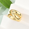 Brass Open Cuff Rings RJEW-G343-18G-3