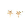 Brass Stud Earring Findings KK-S364-154-2