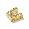 Brass Micro Pave Cubic Zirconia Beads KK-H487-25G-23-2