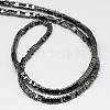 Electroplate Non-magnetic Synthetic Hematite Beads Strands G-J174-3x3mm-07-2