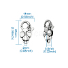 Kissitty Alloy Lobster Claw Clasps TIBE-KS0001-03AS-8