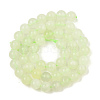 Natural New Jade Stone Round Bead Strands G-O039-16-8mm-A-4