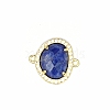 Natural Lapis Lazuli Connector Charms PW-WGDDB56-04-1