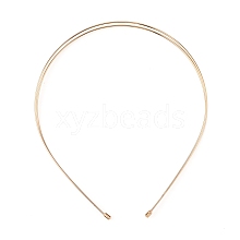 Alloy Double Hair Band Findings AJEW-WH0304-25A-LG