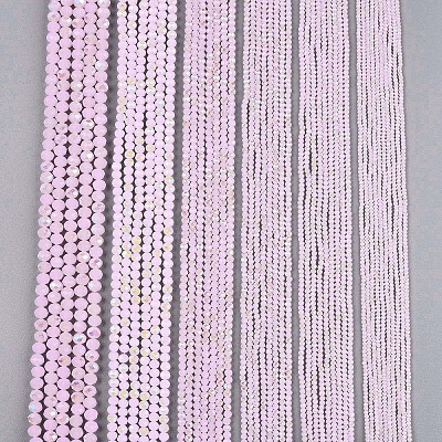 Electroplate Glass Beads Strands EGLA-A044-J3mm-L02-1