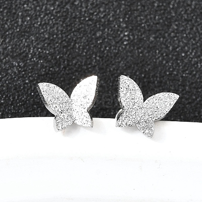 304 Stainless Steel Stud Earrings EJEW-H161-01P-D-1