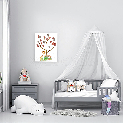 Canvas Fingerprint Painting DIY-WH0466-020-1