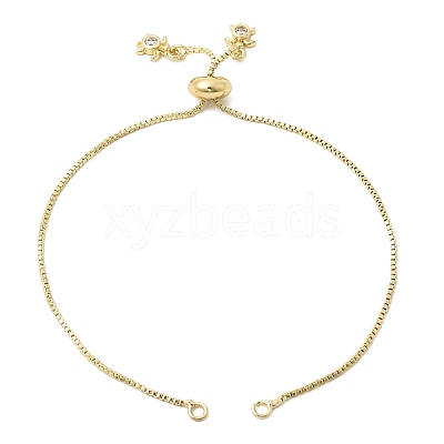 1MM Brass Box Chain Slider Bracelet Making MAK-K024-05G-1