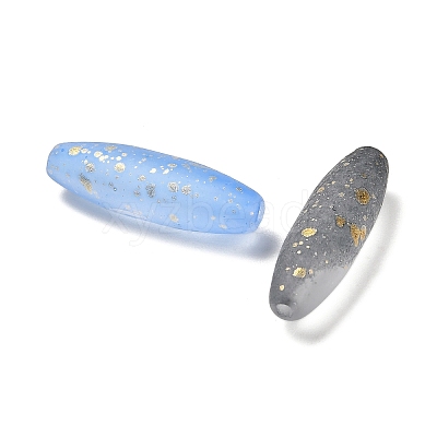 Frosted Glass Beads FGLA-L001-001A-1