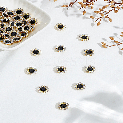 100Pcs Flower Sew on Rhinestones RB-LP0001-05-1