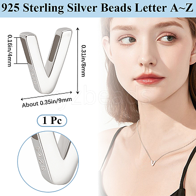 Sterling Silver Beads STER-WH20005-02V-1