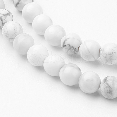 Natural Howlite Bead Strands G-G735-66-4mm-1