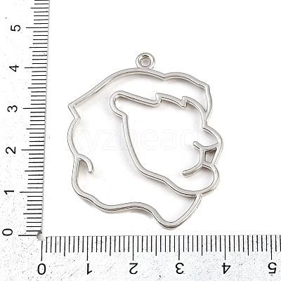 Zinc Alloy Open Back Bezel Pendants PALLOY-D580-05P-I-1