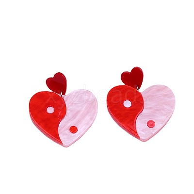 Acrylic Stud Earrings FS-WGE927B-06-1