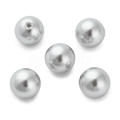 Baking Paint Pearlized Glass Pearl Round Beads X-HY-Q001-02A-04-1